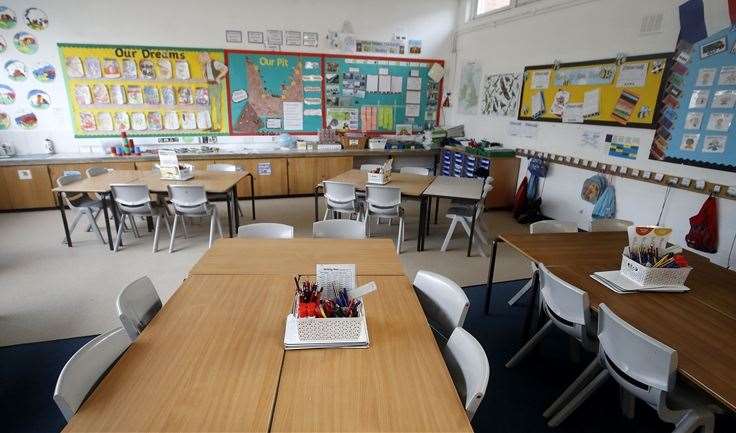 Some classrooms in Kent will be empty today. Picture: PA