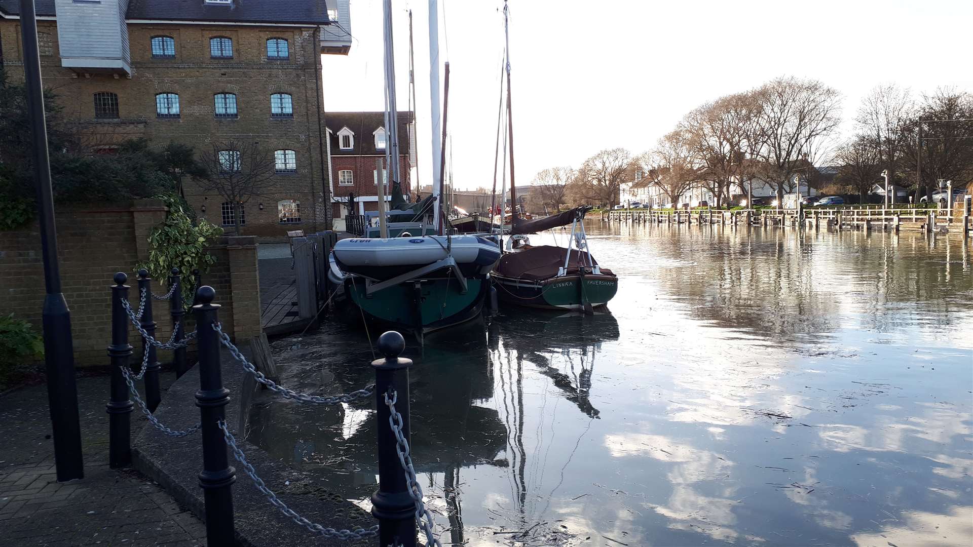 Swale was third on the list. In January, high tides caused minor flooding in the Faversham by the creek