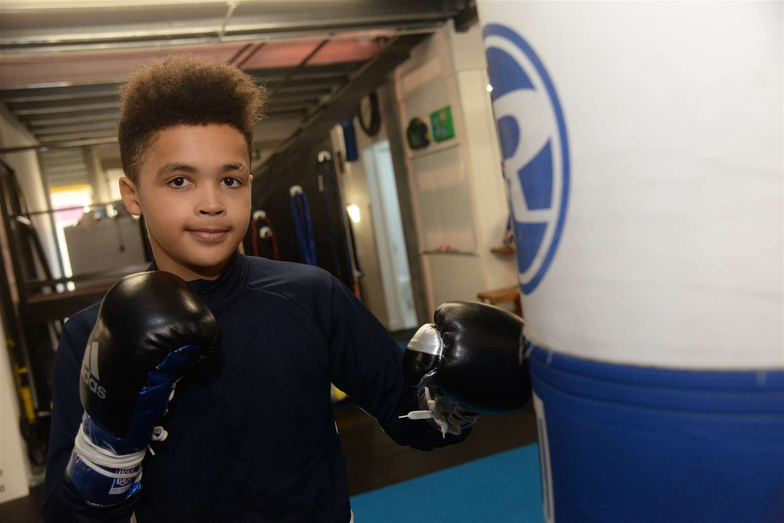 Kye Didloff-Lacy, 13 who is taking part in an anti-knife campaign. Picture: Chris Davey.