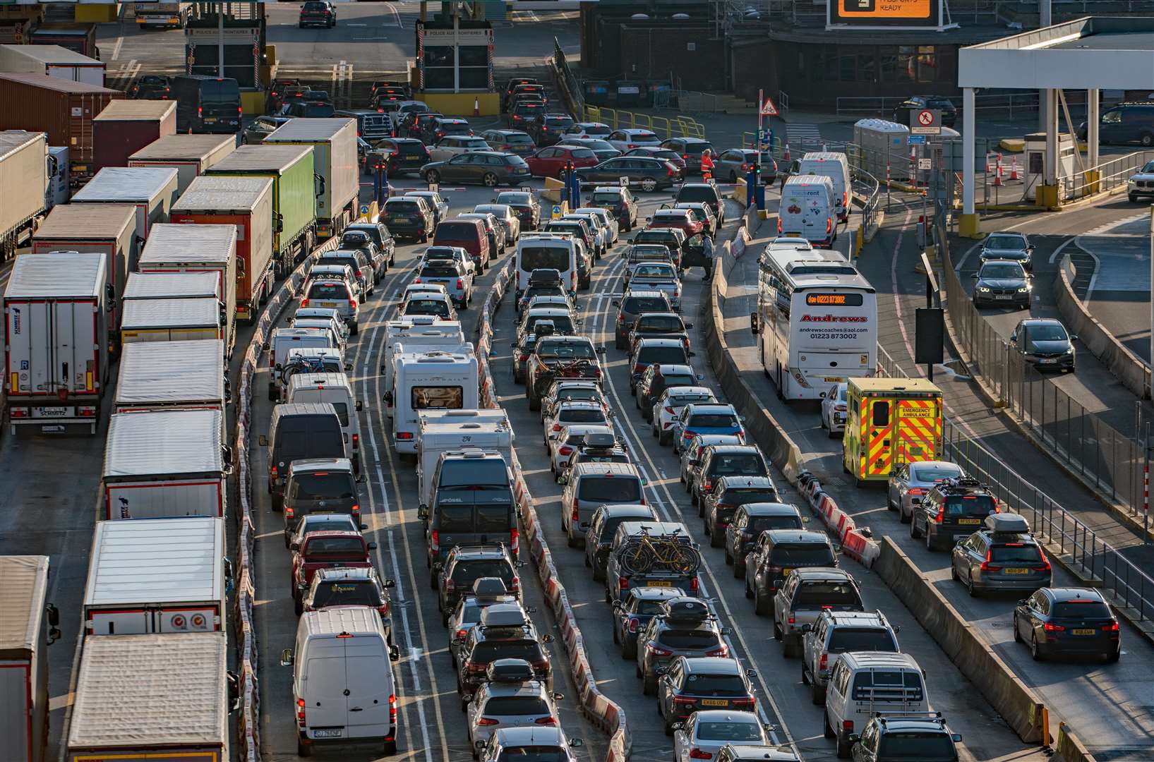 Port of Dover traffic during the Easter get away. Picture: Stuart Brock Photography