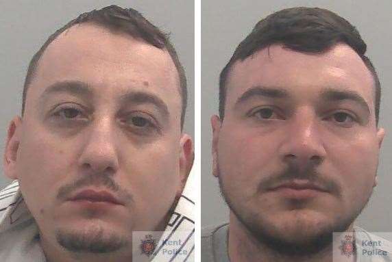 Ion Dragomir (right) and Ionut Merchez left). Picture: Kent Police