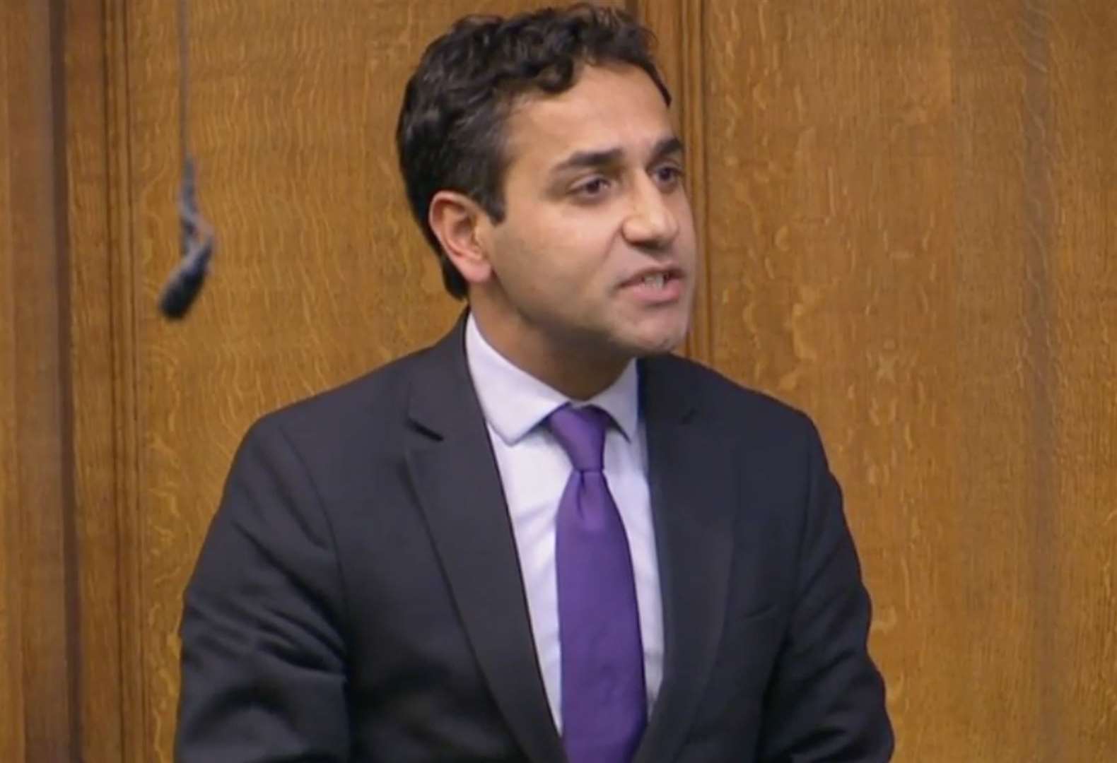 Gillingham and Rainham MP Rehman Chishti has presented a bill that would legalise humanist marriages. Image: Parliament TV