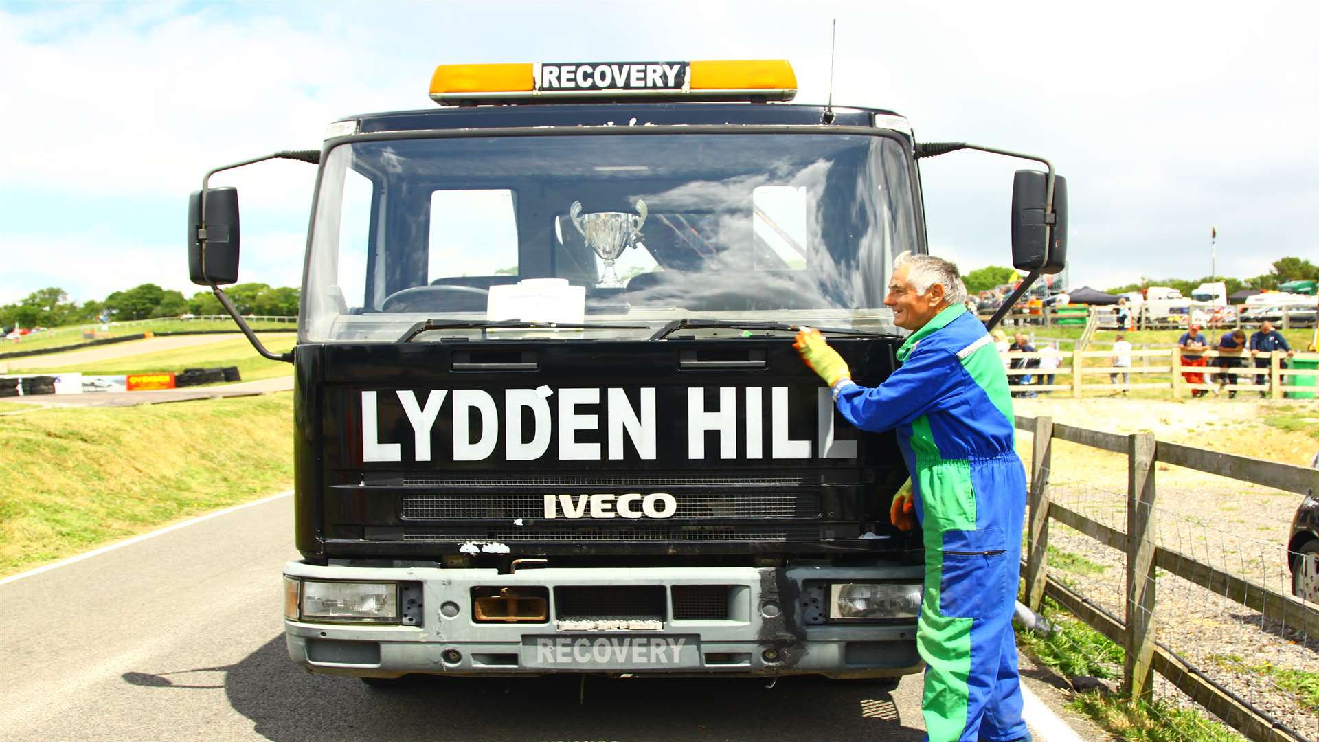Colin with his recovery truck at Lydden. Picture: Martin Morley