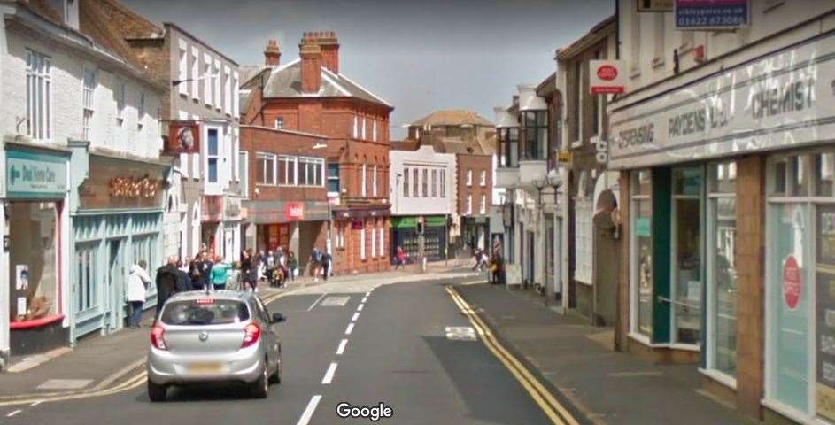 The incident was at Queen Street, Deal. Picture: Google Maps