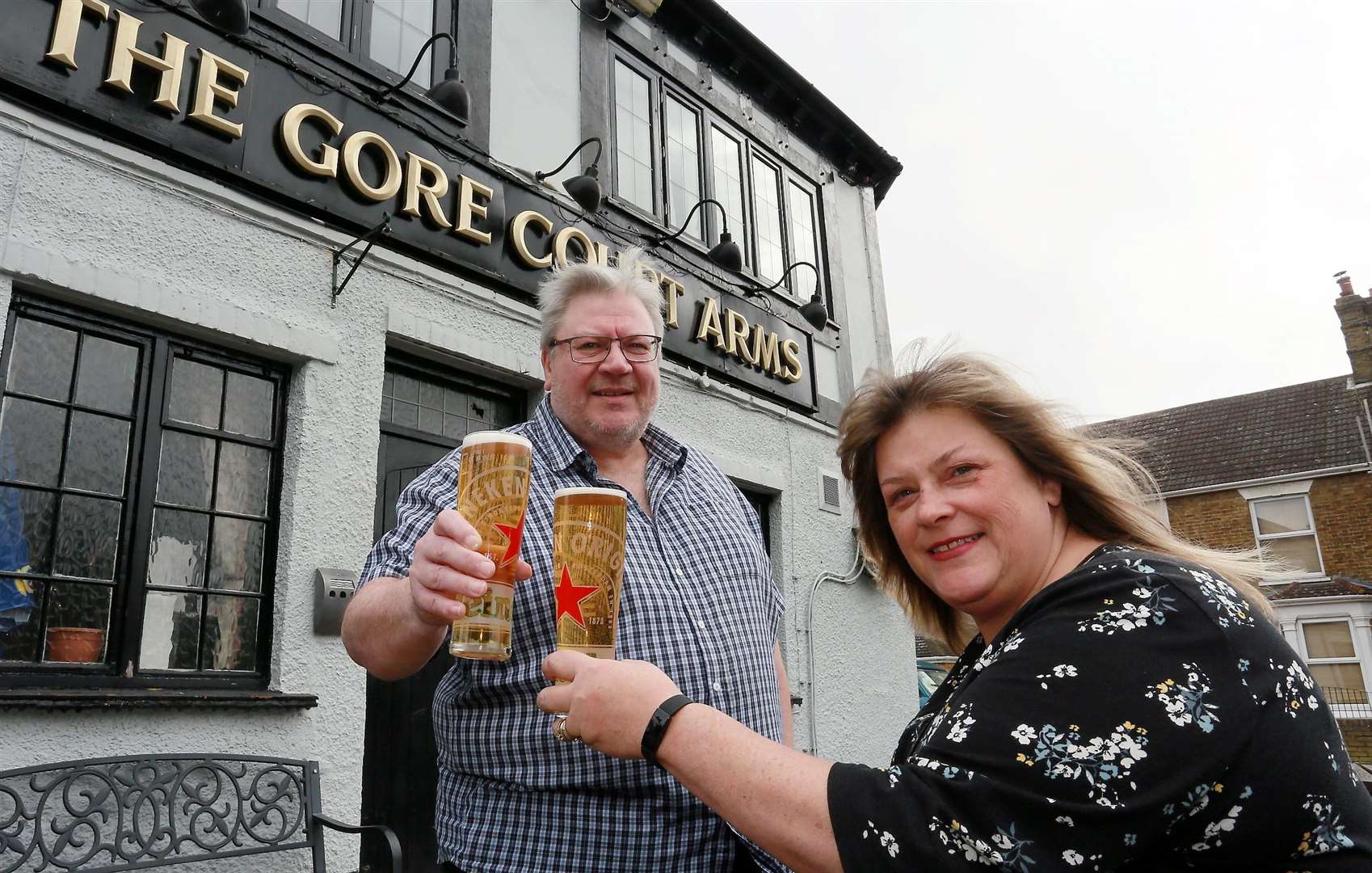 Delph and Dave Whitcombe have run The Gore Court Arms in Sittingbourne for 26 years