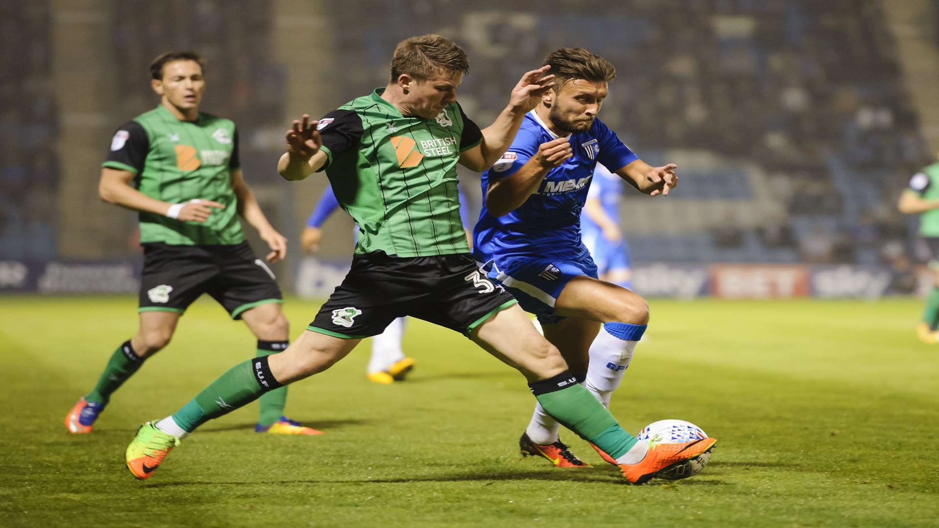 Luke O'Neill last played for the Gills against Scunthorpe Picture: Andy Payton