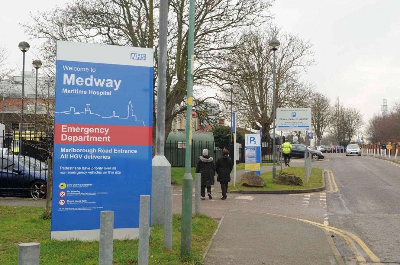 The surgery took place at Medway Maritime Hospital