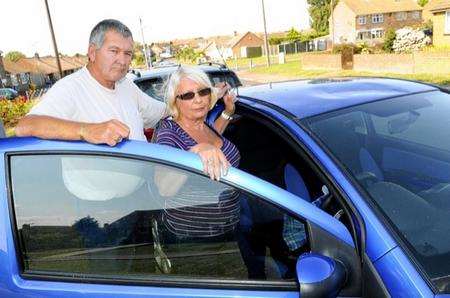 Michaela and Peter Woods returned from holiday to find a tree branch had fallen on their car in Kent Avenue, Minster
