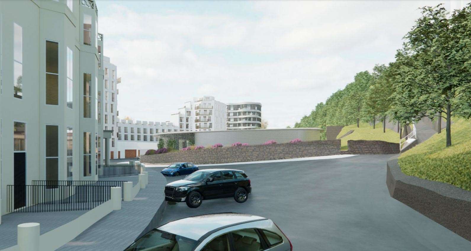 The new car park will include a roof, security fencing, a gate and 11 storage units. Picture: FHSDC