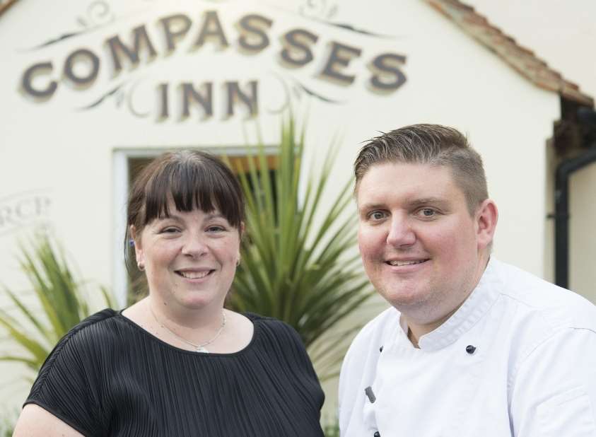 Donna and Rob Taylor at The Compasses