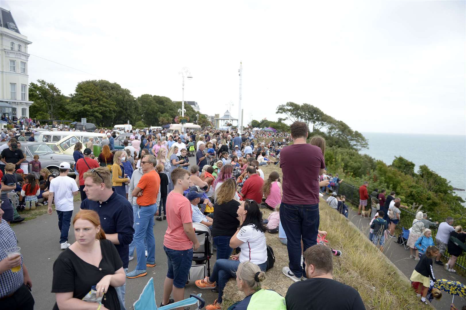 Crowds gathered for the show. Picture: Barry Goodwin