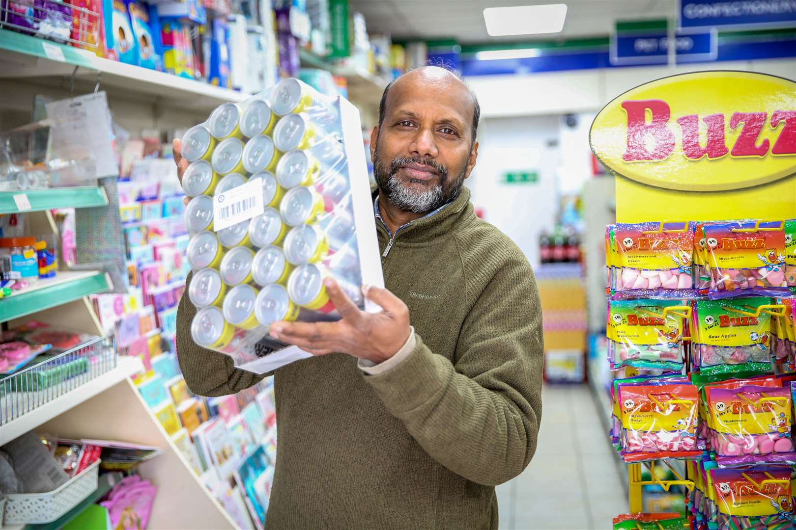 Shopkeeper Bala Baleswaran was hailed a hero after he saw off a masked gunman who tried to hold up his Mace Store in Premier Parade, Aylesford. Picture: Matthew Walker