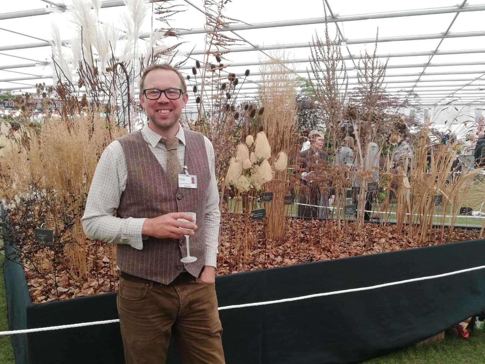 Steve Edney, head gardener at the Salutation, won gold at the Chelsea Flower Show last year