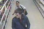 Two suspects are sought after a series of supermarket raids