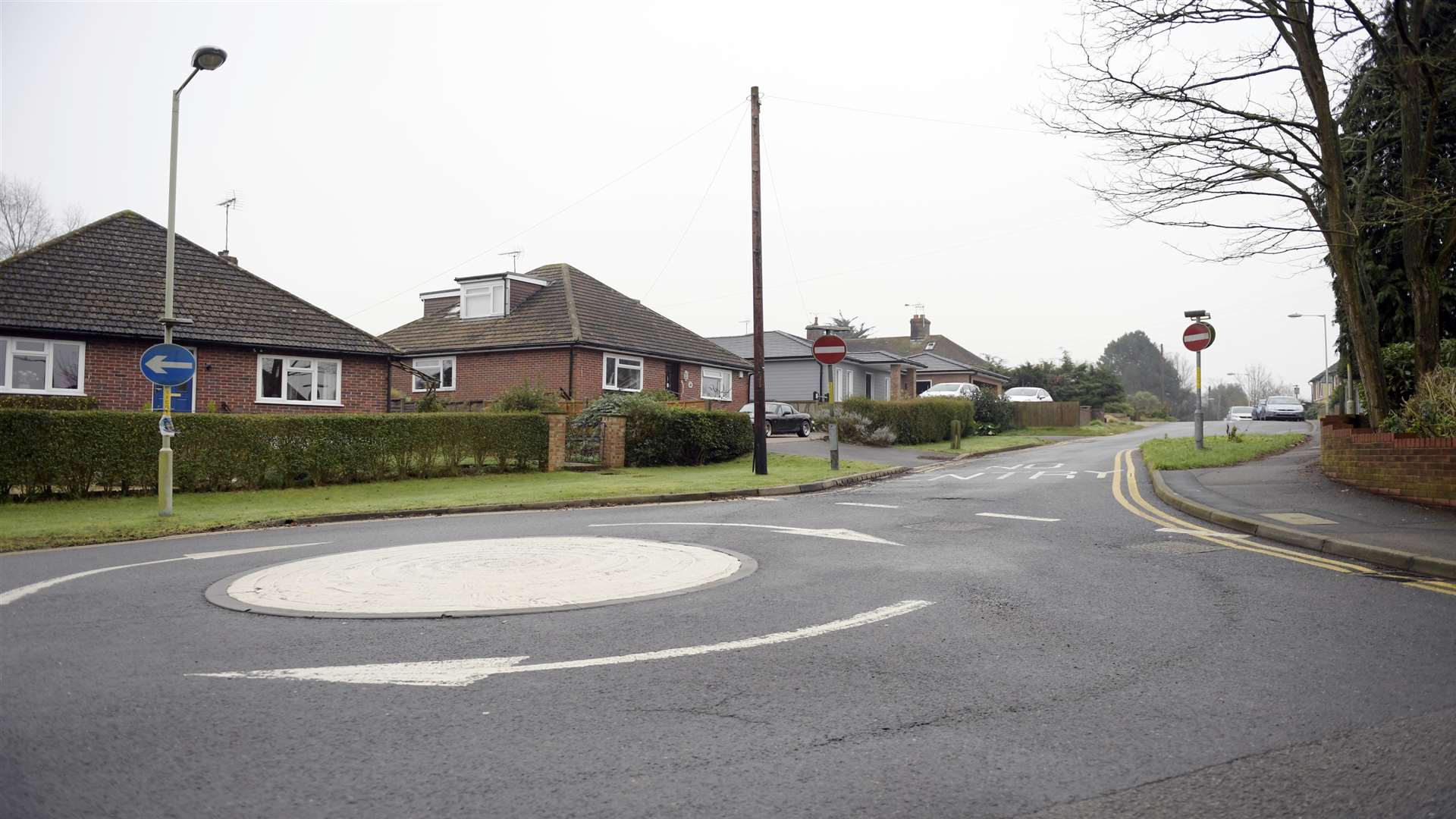 Mr Staddon lives close to the mini-roundabout. Picture: Barry Goodwin