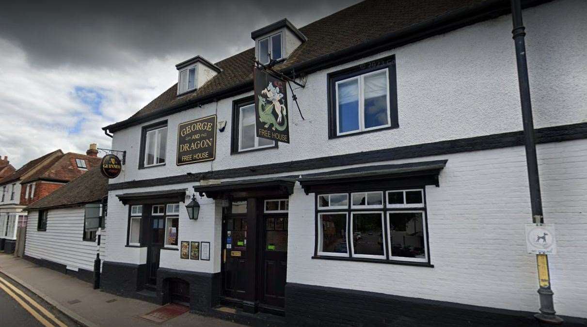 Chapman kicked off at The George & Dragon pub in Shipbourne Road, Tonbridge