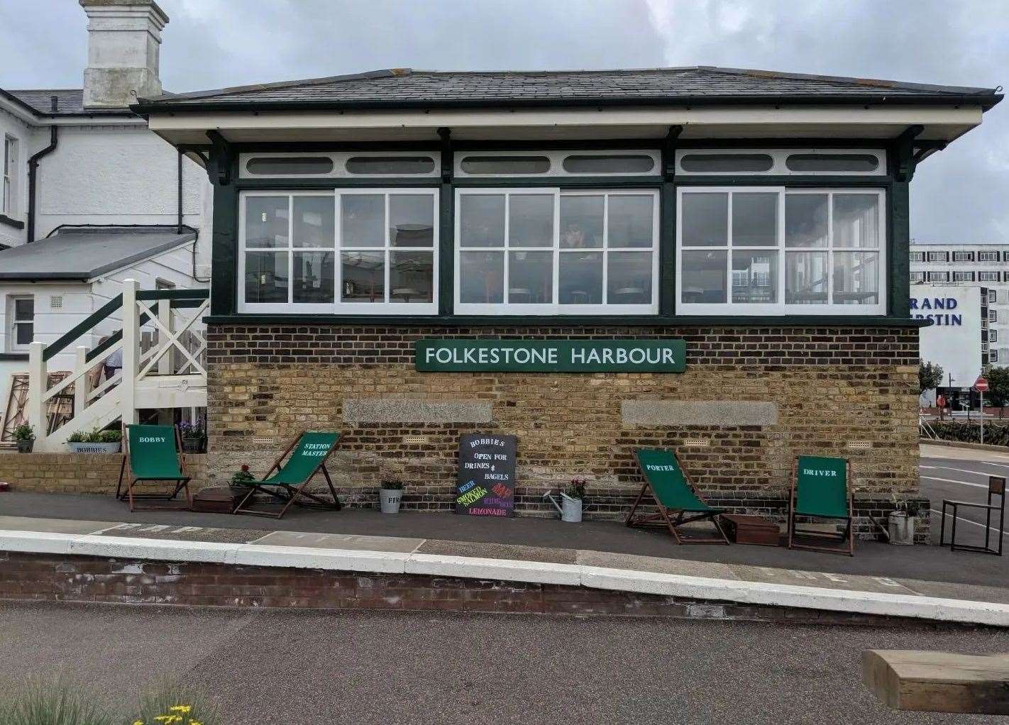Original architecture at the former Folkestone Harbour station will be retained within the development. Picture: Bobbies Bakehouse