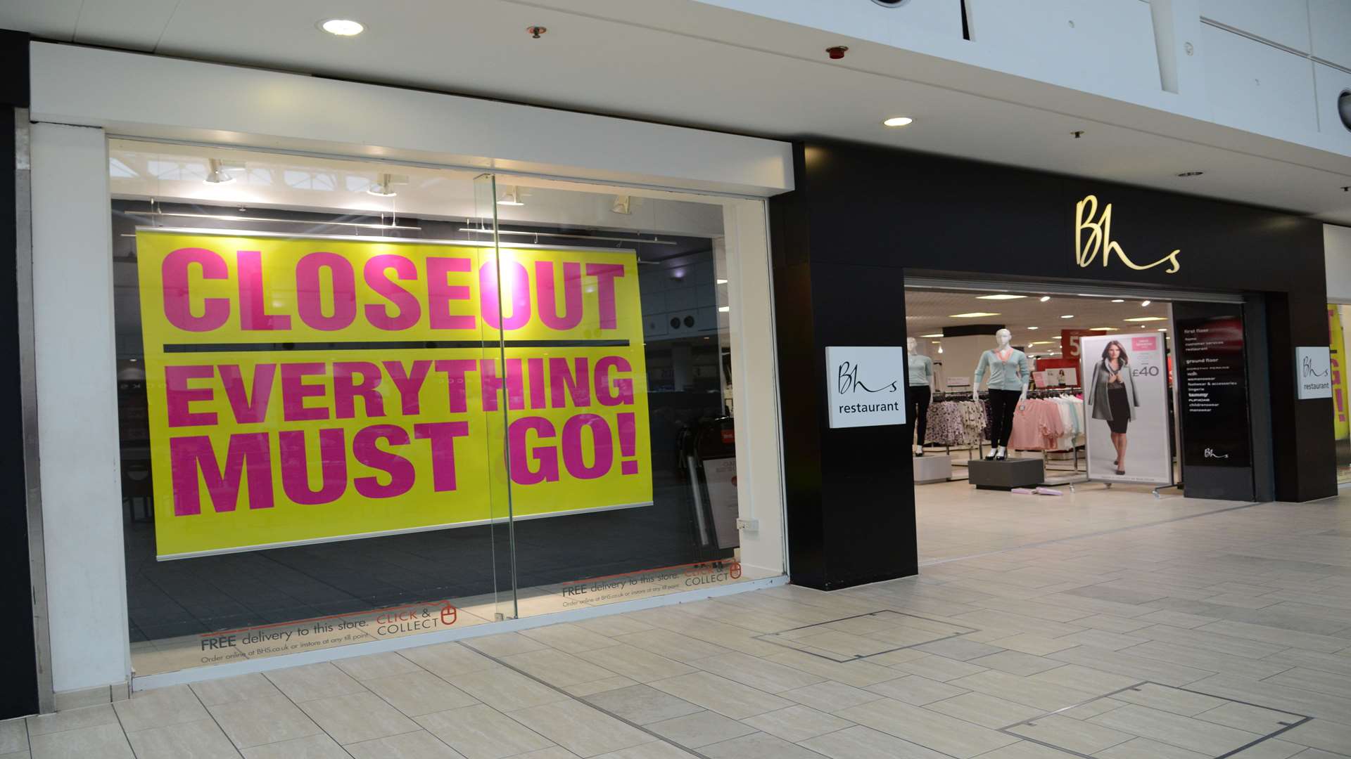 There are fears for the future of the Ashford BHS store