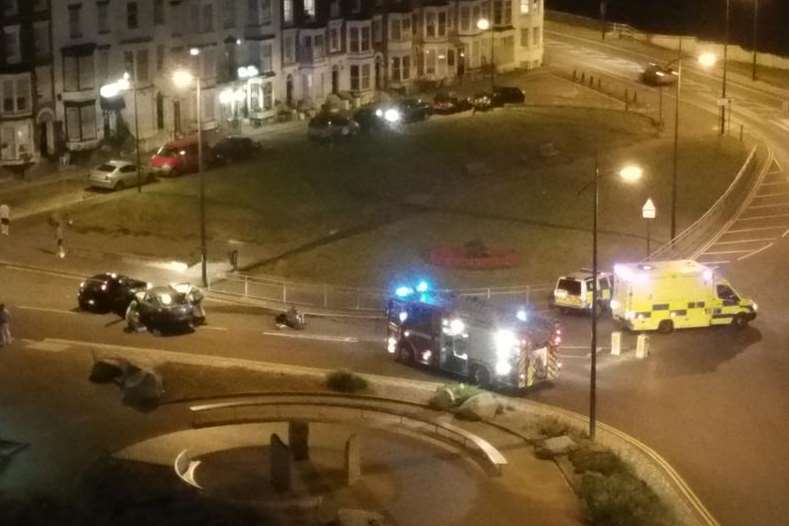 Two cars collided in Station Approach, Margate