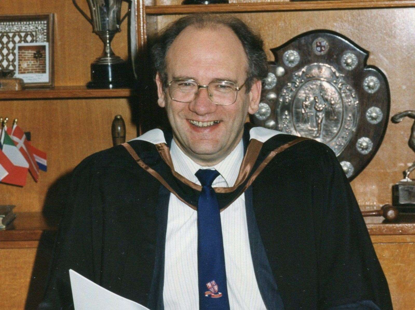 Peter Read in 1990 - he was head at Gravesend Grammar from 1985 to 2000. Picture: Peter Read
