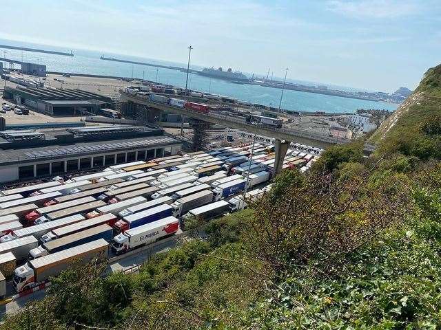 The Kent Access Permits are designed to stop large queues in Dover and Folkestone. Archive picture: David Joseph Wright