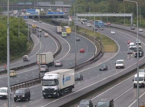 The westbound M20 will be closed overnight this week. Stock picture.