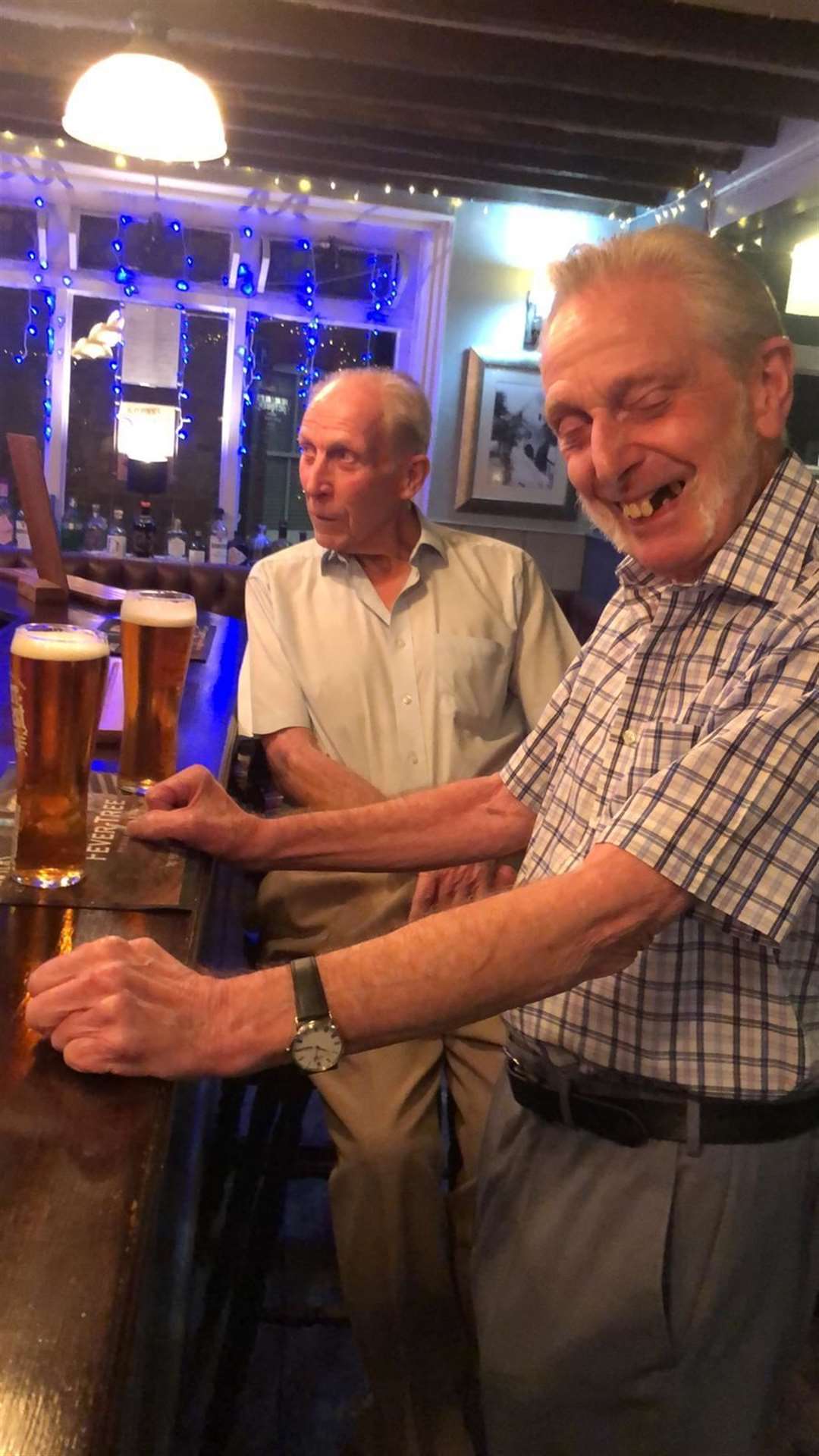 Tony and Bob would prop up the bar four times a week without fail at the Two Sawyers in Canterbury