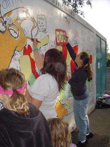 Graffiti art as part of Maidstone's half-term project