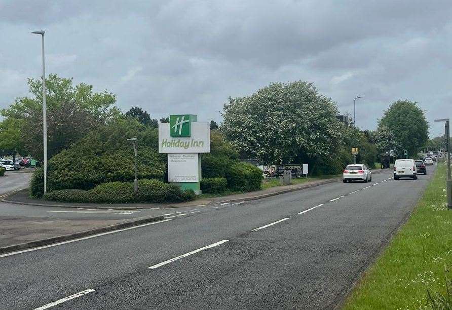 He tried to take £13,000 from The Holiday Inn in Chatham. Picture: Charlie Davis