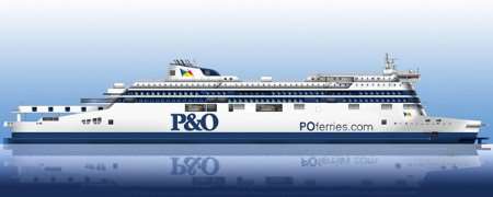 An artist's impression of the new P&O ferry