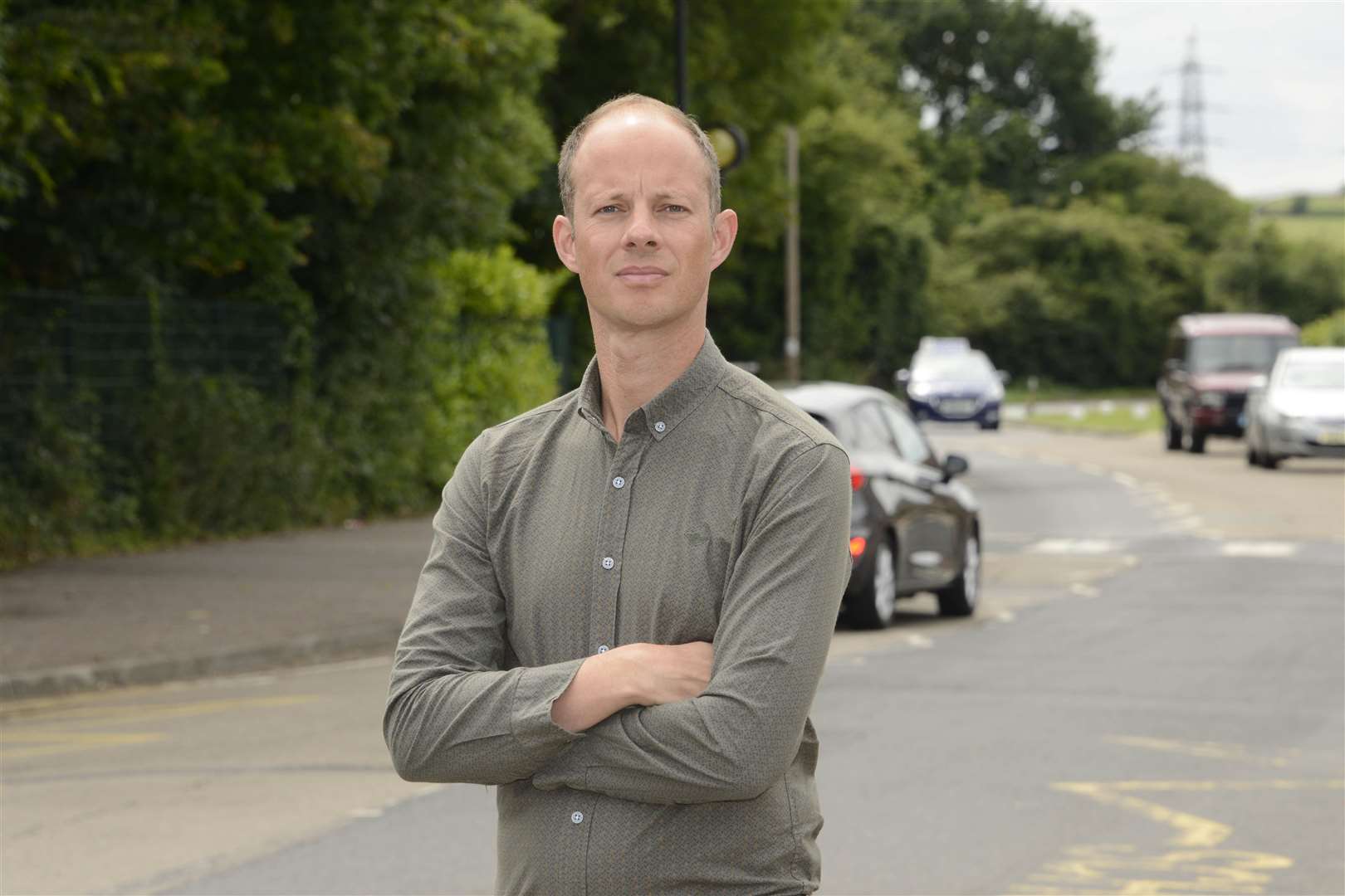 Cllr Dan Watkins is calling for a 20mph limit. Picture: Paul Amos.