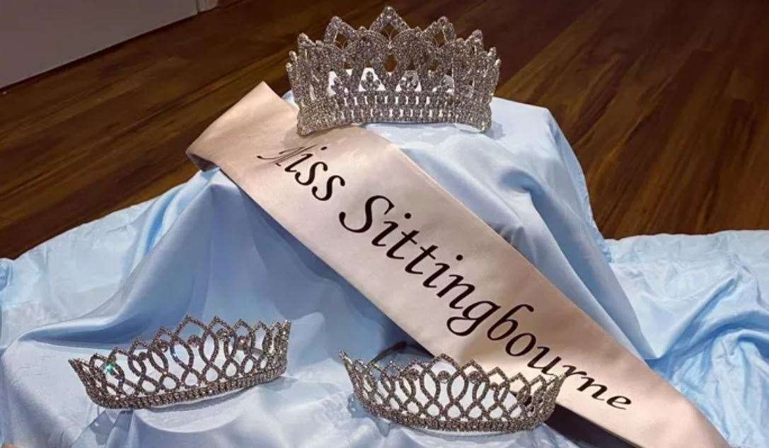 Crowns and sashes for the 2023 Sittingbourne carnival court