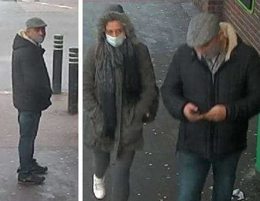 Police would like to speak to the man and woman in this CCTV image. Picture: Kent Police