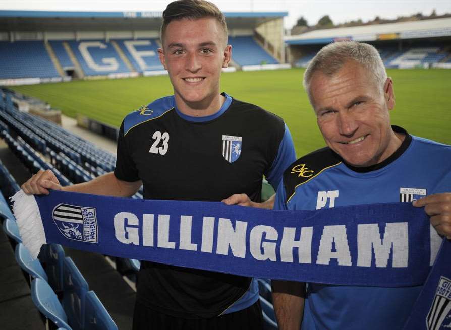 Gillingham's new signing Brennan Dickenson joins from Brighton. Picture: Barry Goodwin
