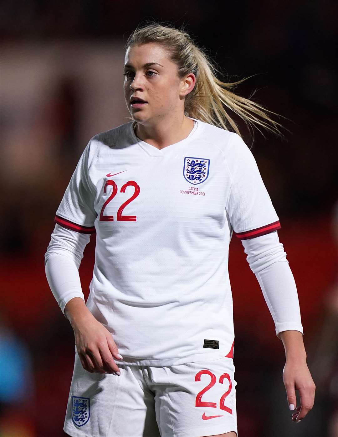 England's Alessia Russo has joined her teammates in calling for all girls to be able to play football at school