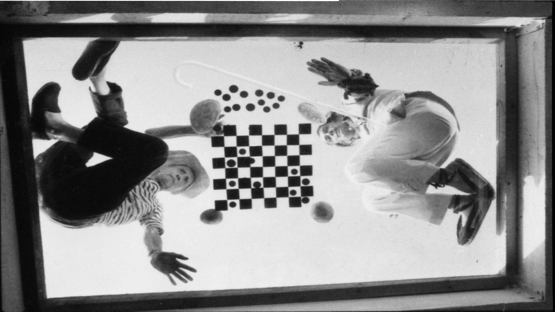 Robert Descharnes, Duchamp and Dali playing chess during filming for A Soft Self-Portrait, directed by Jean-Christophe Averty, 1966 - Dali/Cuchamp, Royal Academy of Arts