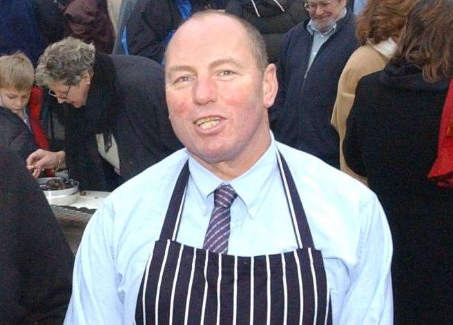 Alan Doyle in 2002 during his time as a butcher in Kingsdown