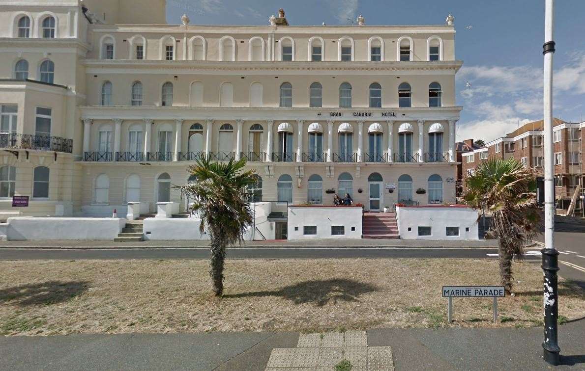 A man suffered facial injuries at the Gran Canaria Hotel in Folkestone last Friday. Picture: Google (14173556)