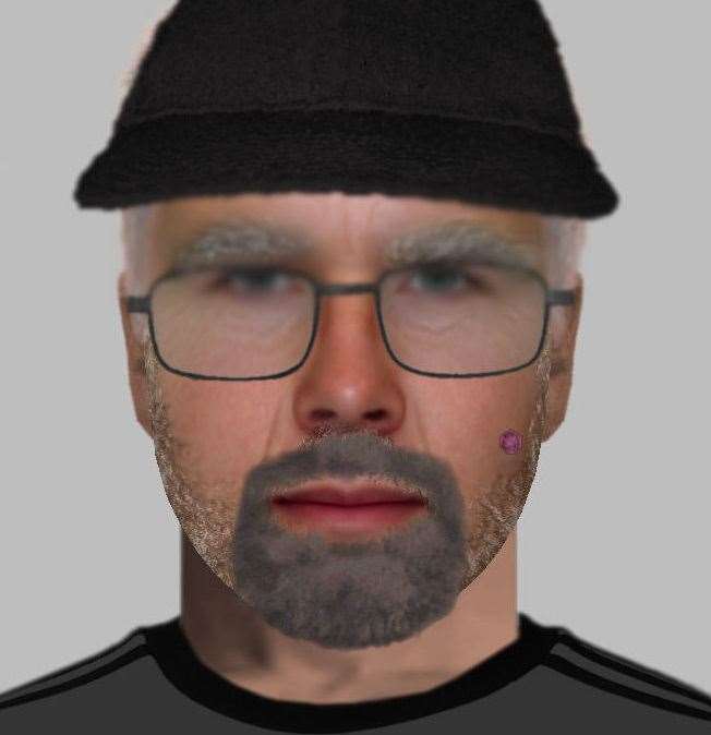 Officers have released a computer-generated image of a man who made lewd comments to teenage girls in Swanley