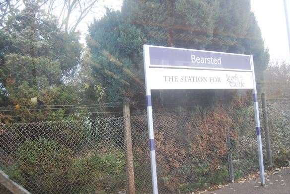 Bearsted Station where the arrest took place