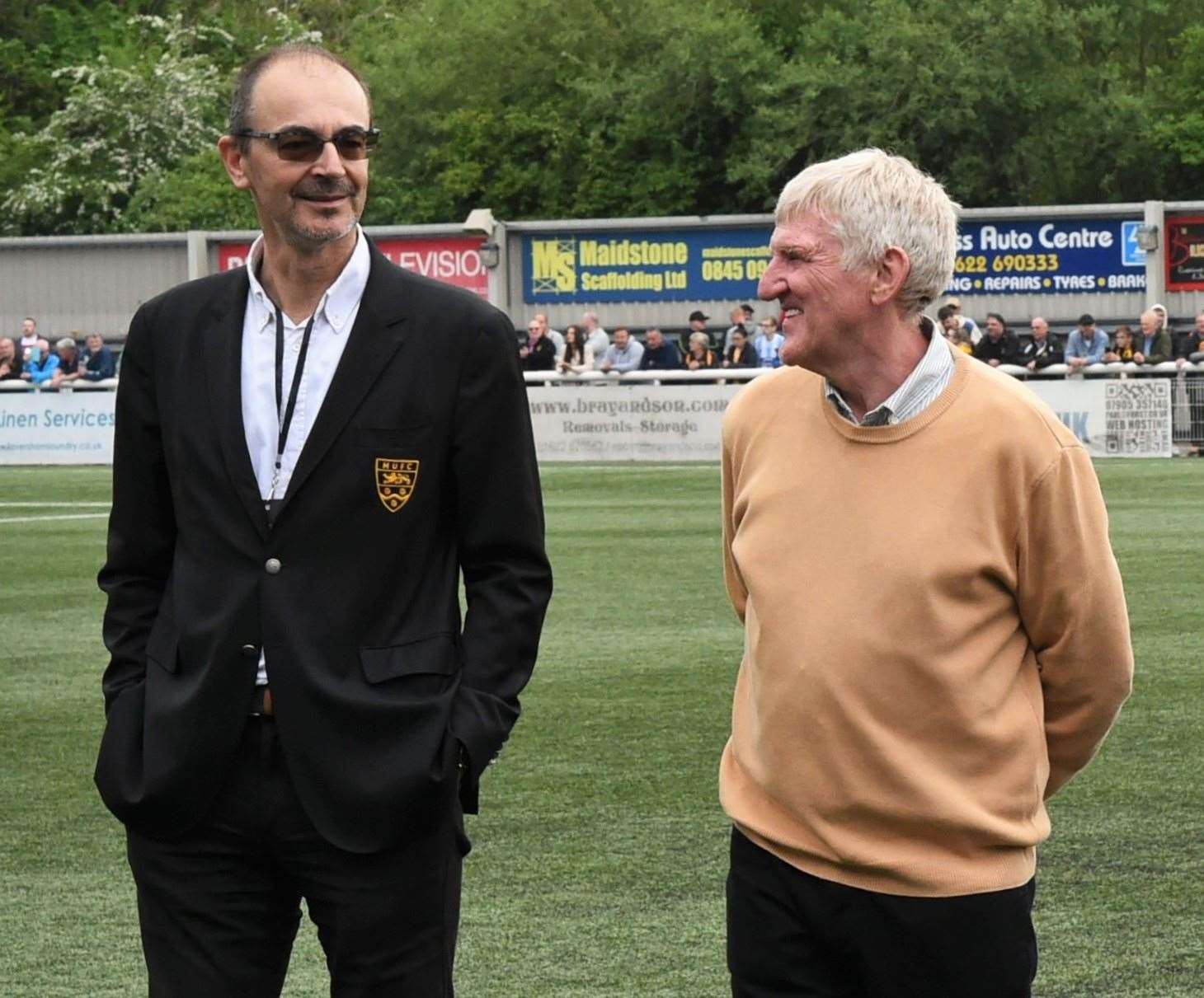 Maidstone United co-owners Oliver Ash and Terry Casey are gearing up for National League return Picture: Steve Terrell