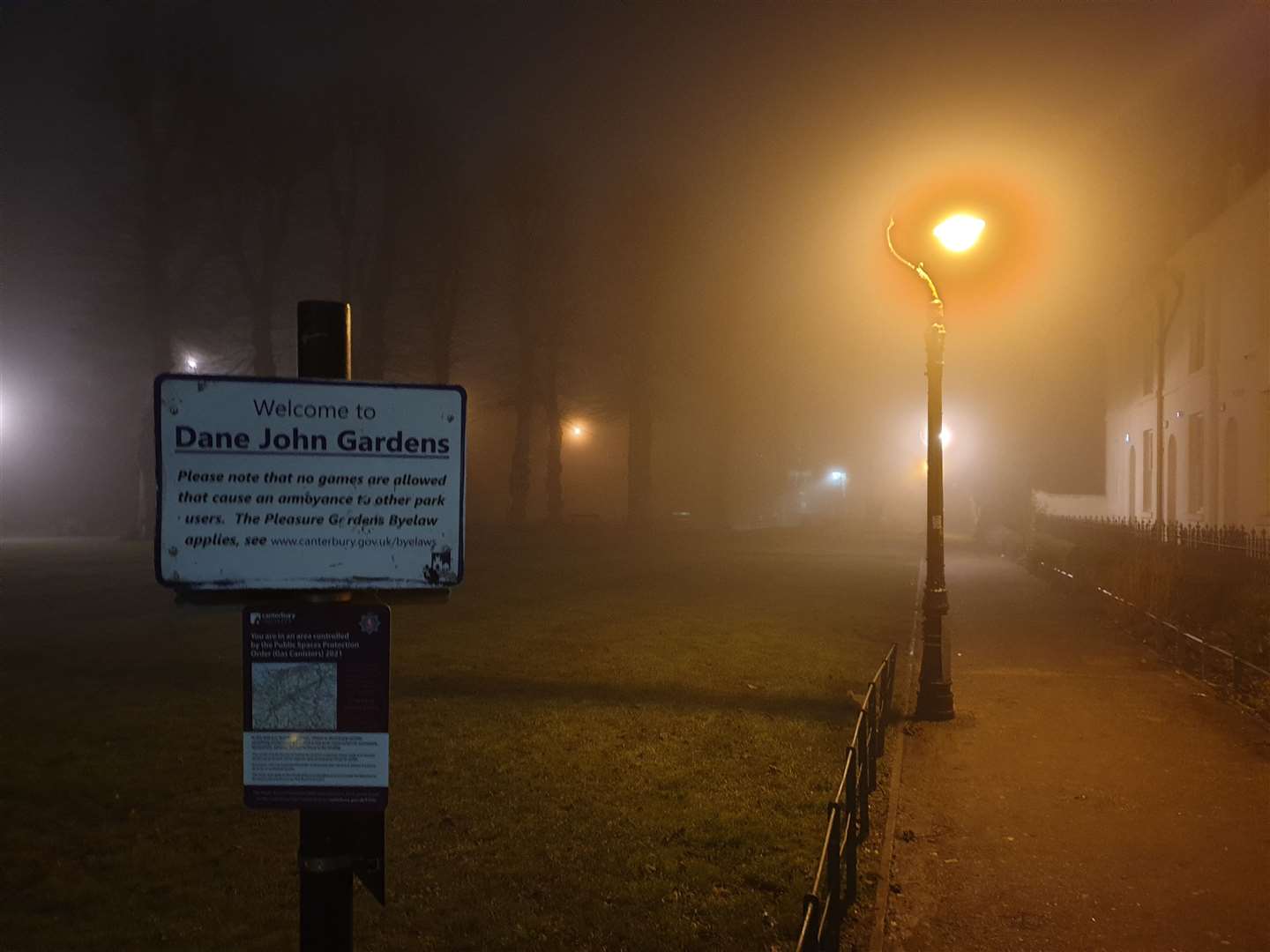 The Dane John Gardens in Canterbury is a magnet for crime at night