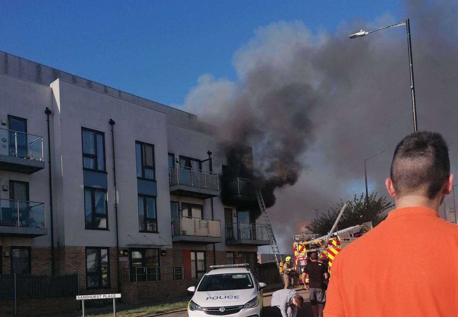 The fire in Sandhurst Place in Margate