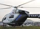 The air ambulance was called to the scene. Stock picture