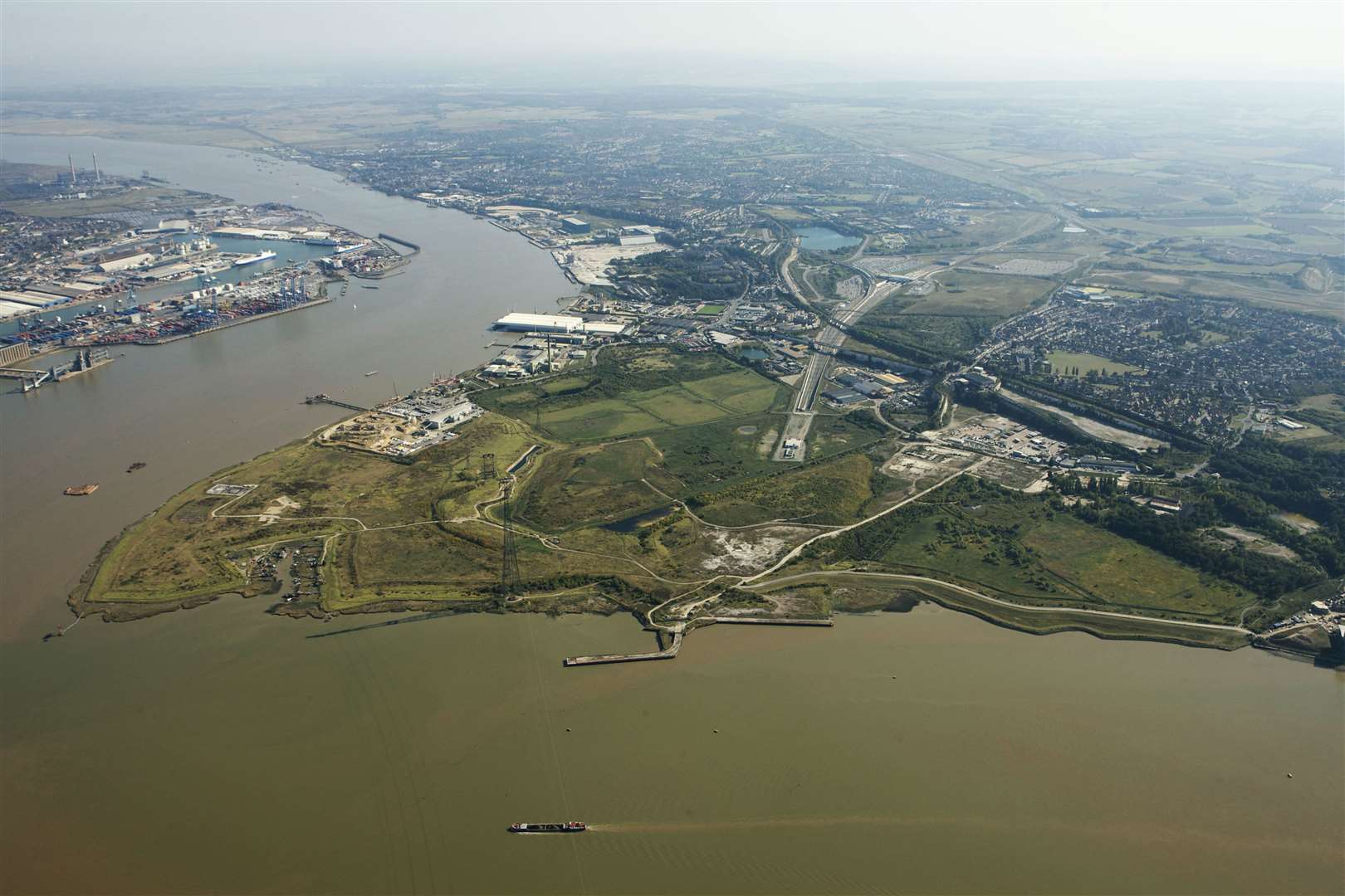 The Swanscombe Peninsula was selected over ten other locations for the entertainment resort Picture: EDF Energy