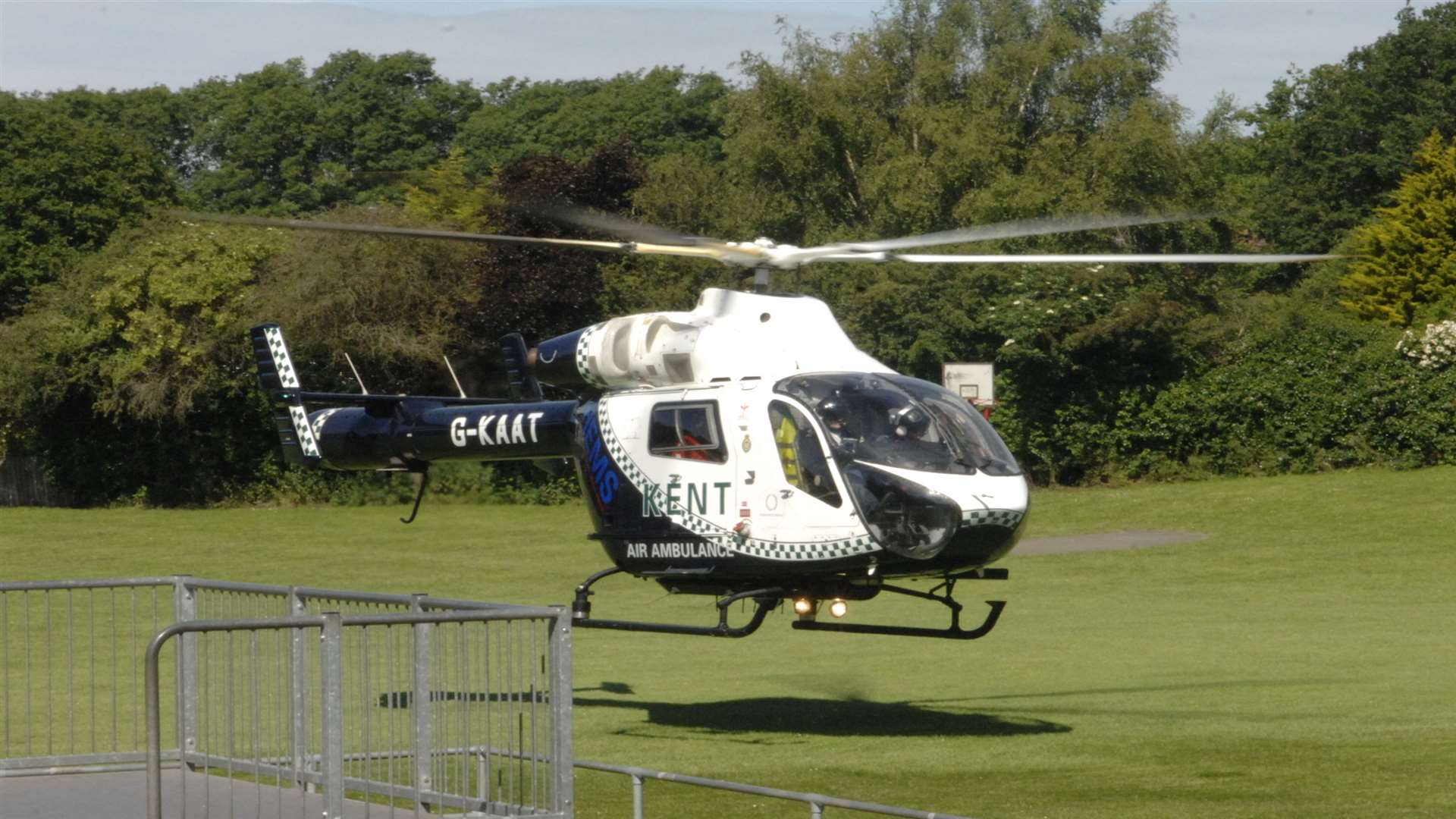 The air ambulance was sent to the scene. Stock image by Chris Davey