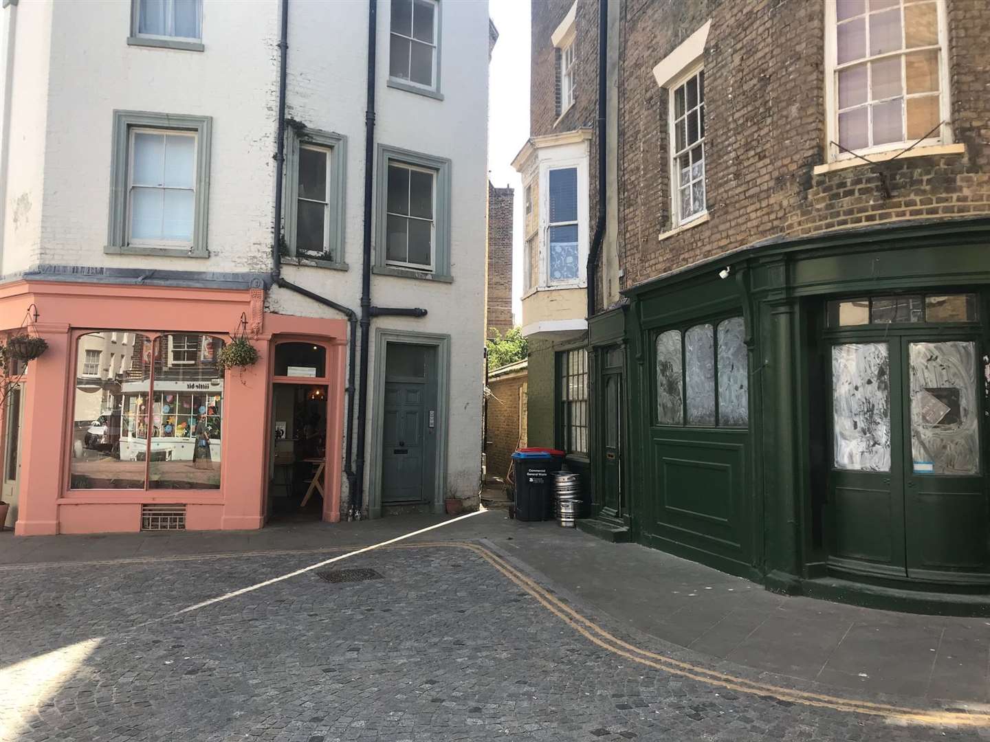 The Killing Eve location in Margate's Old Town, as it is today