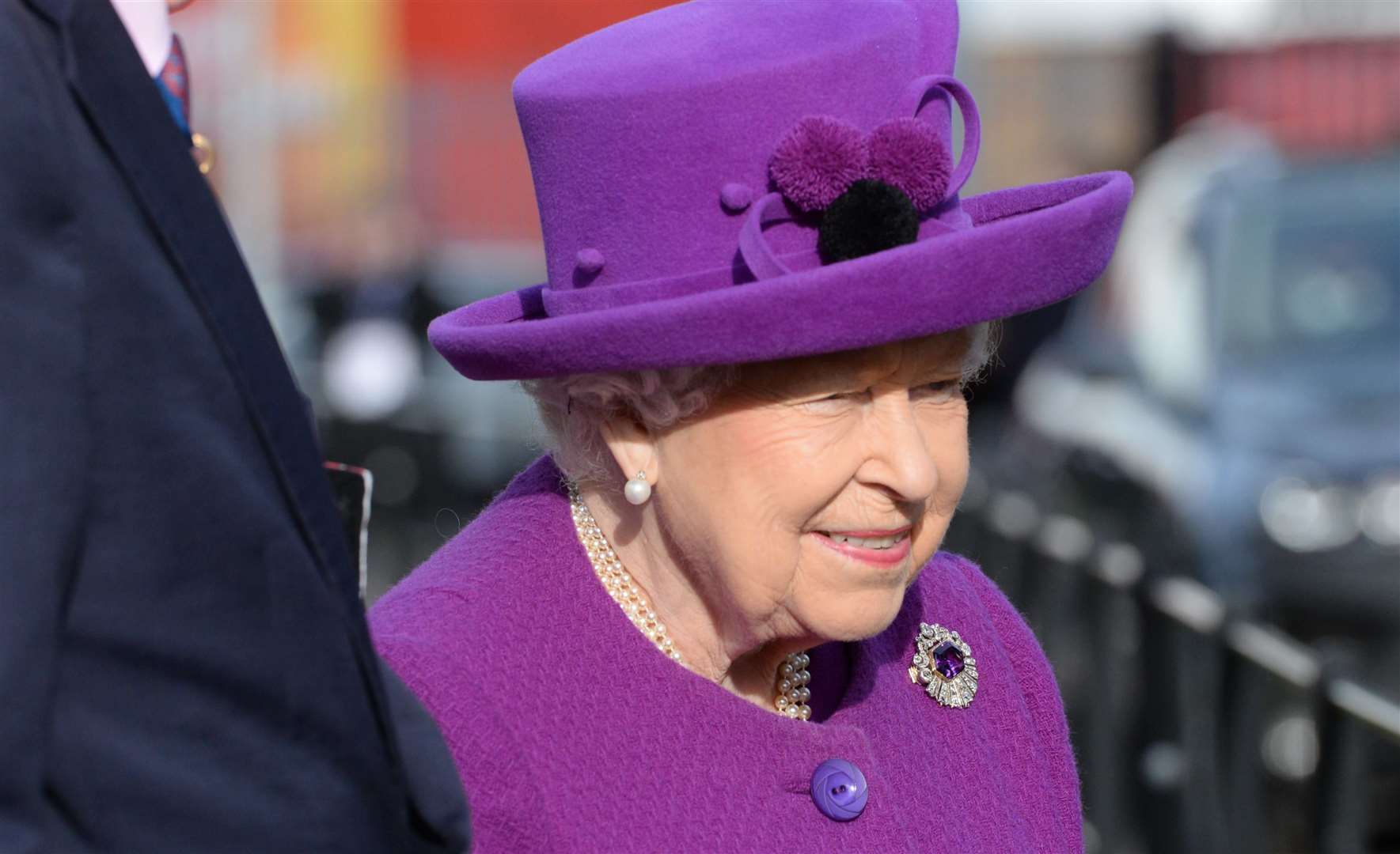 The Queen at the Royal British Legion Industries Centenary Village, Aylesford in 2019. She has tested positive for coronavirus