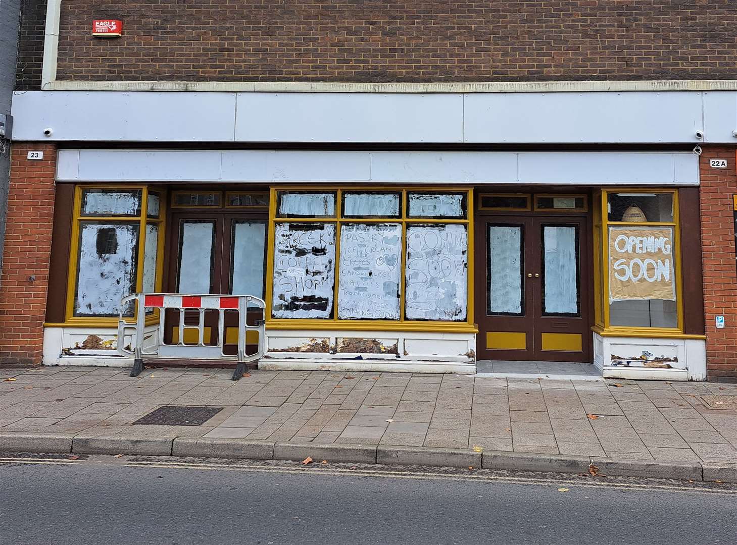 Work is currently underway to get the cafe into shape for opening day