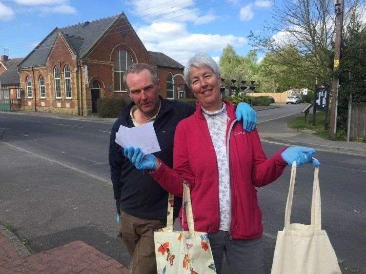 Chris and Jo Pierce have been helping out vulnerable neighbours